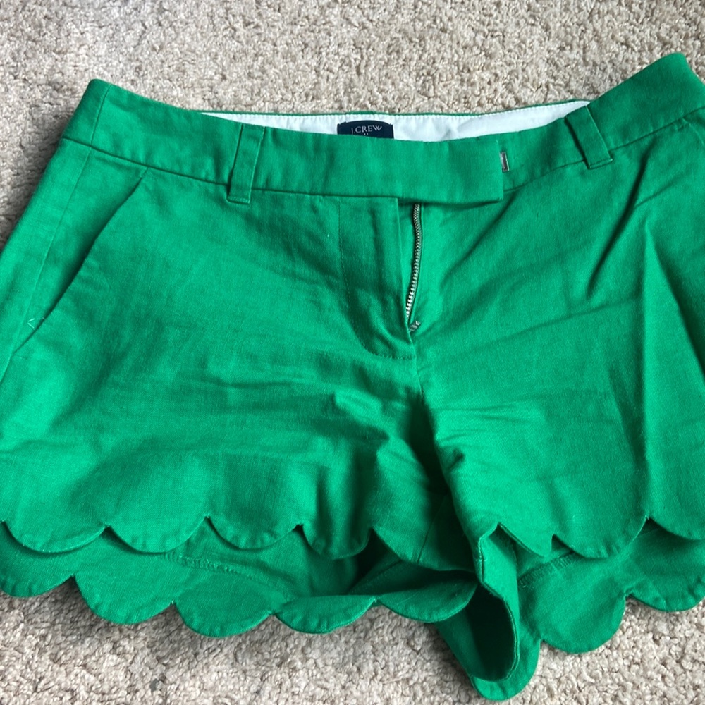 JCrew scalloped shorts